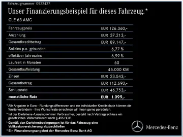 GLE 63 S AMG 4M NIGHT+AHK+DISTR+PANO+BURM+SITZKL