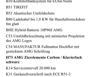 S 63 AMG E Performance 4Matic Lang UPE 280500€