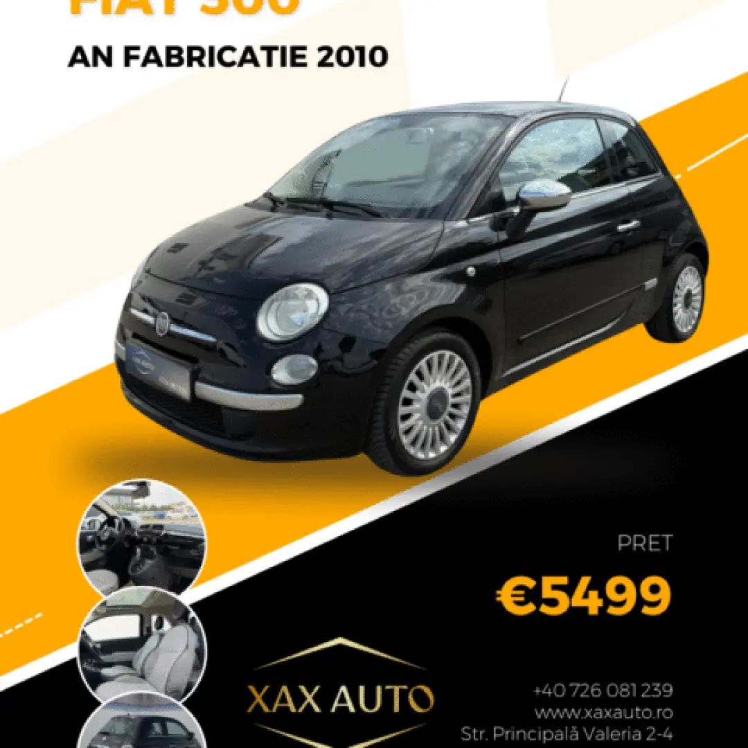 Fiat 500 1.2i 69 CP Automată