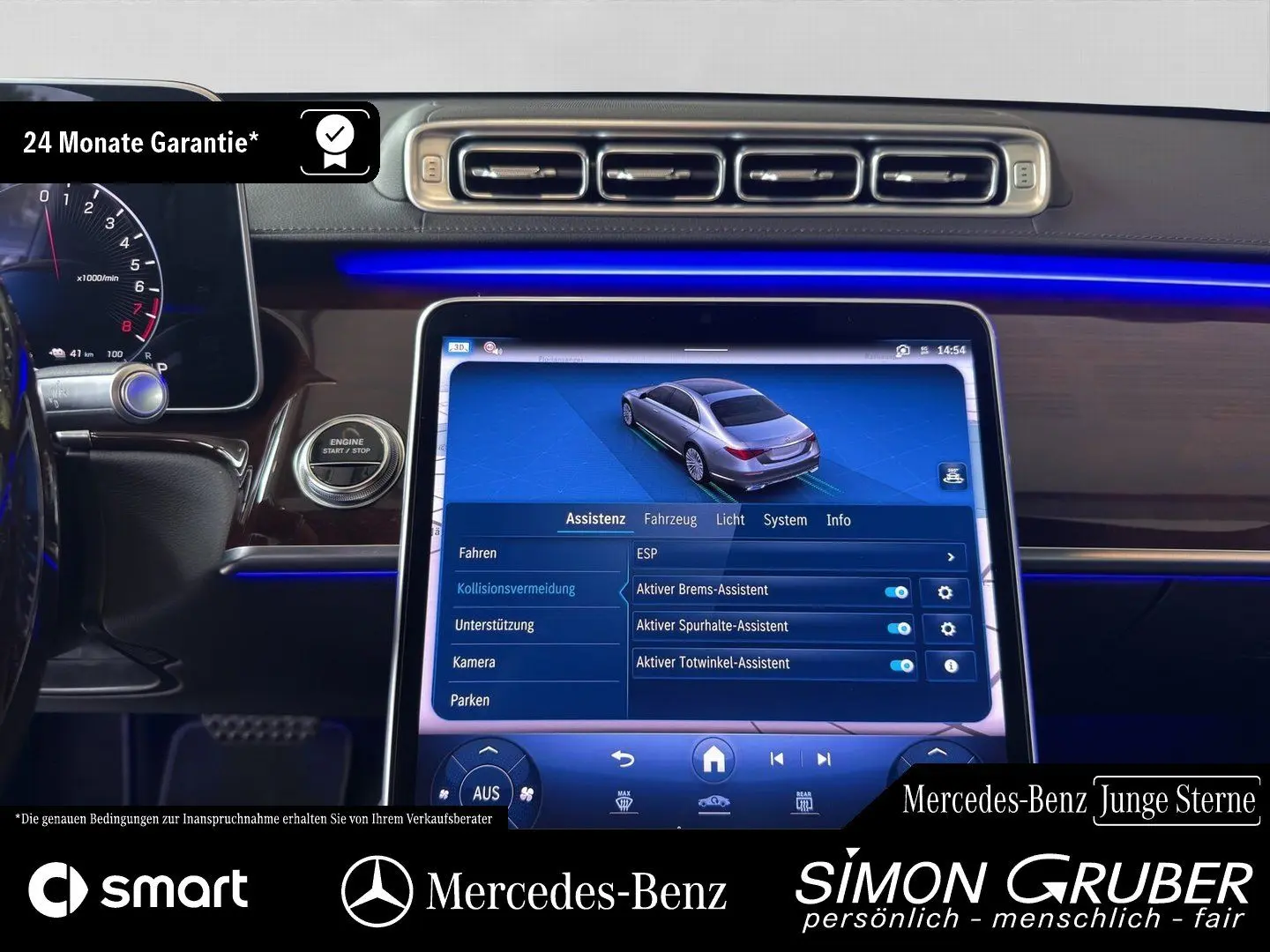 S 450 d AMG Fondentertain Massage Sitzklima HUD