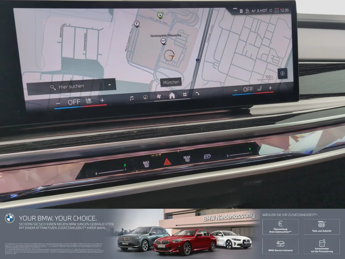 750e xDrive Limousine M Sport Massage Kamera