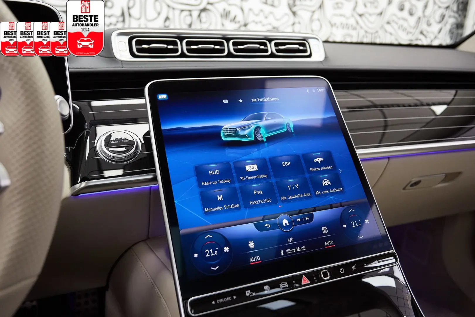 S 580 e 4-MATIC*3x AMG SPORT*DESIGNO*4D-BURM*TV*