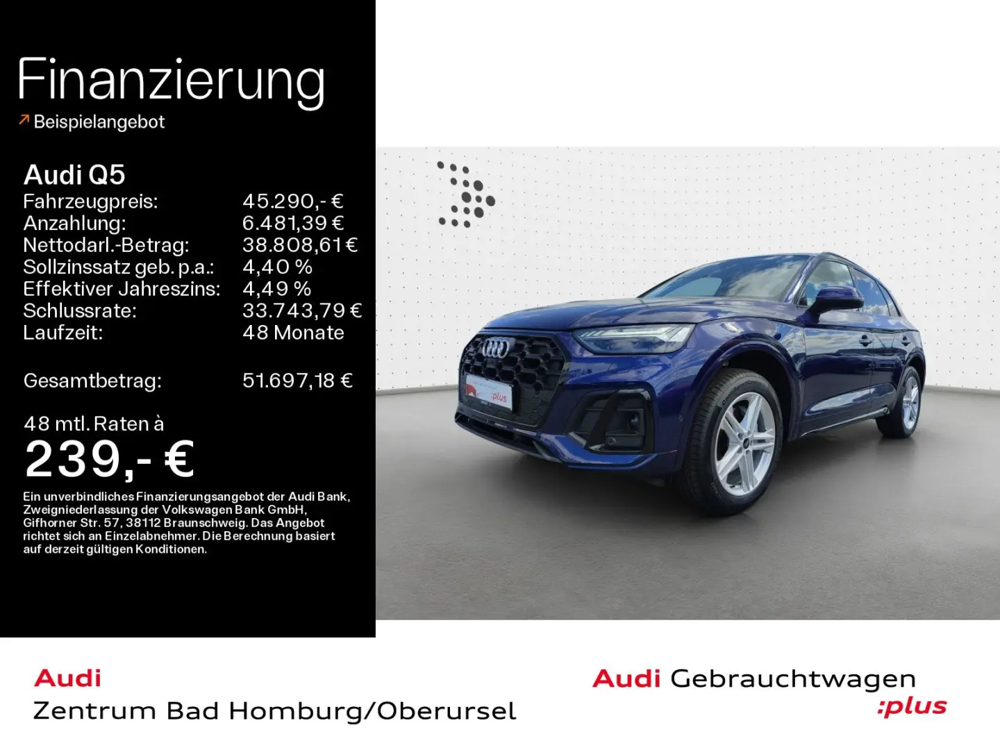 Q5 45 TFSI quattro S line*Navi*Matrix*Alu*AHK*PD