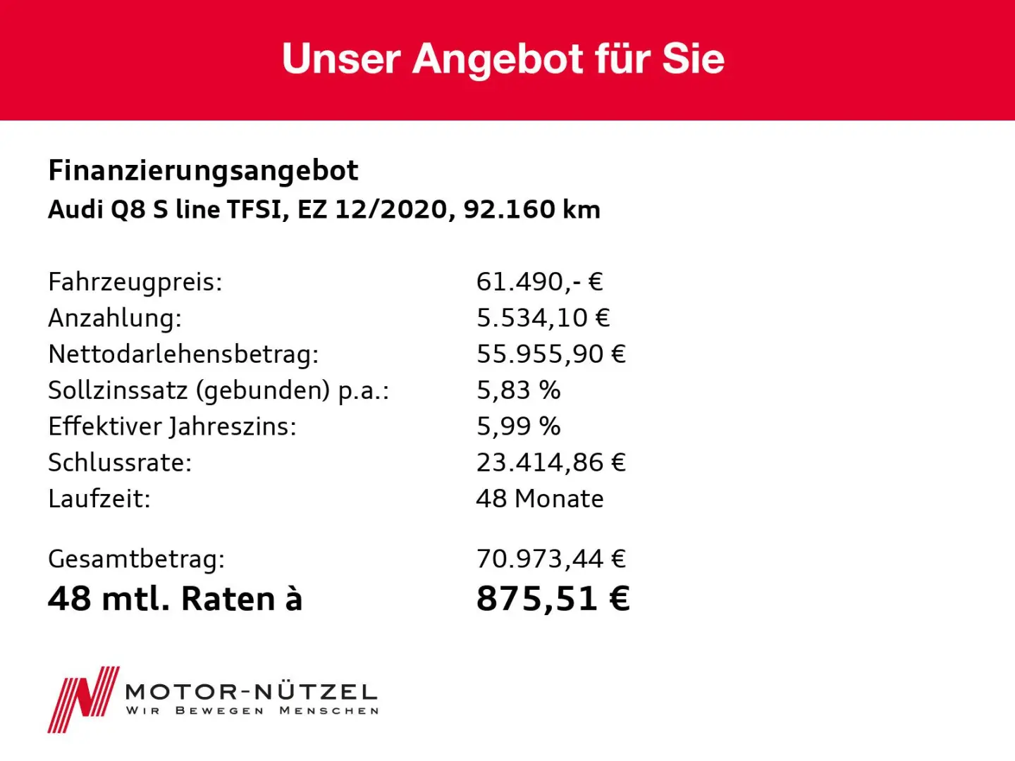 Q8 60 TFSI e S-Line QU HD-Matrix+ACC+NAV+SHZ+RFK