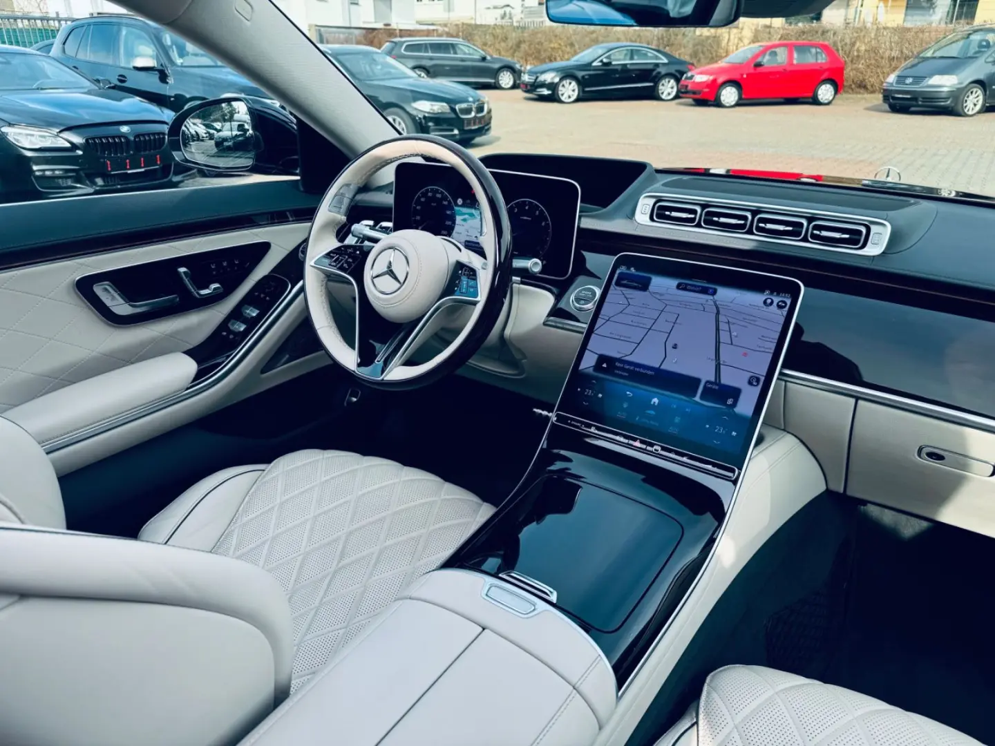 S 450 Long AMG Line NAPPA BEIGE 3xTV CHAUFFEUR