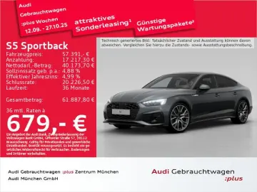 S5 Sportback TDI tiptr. Pano B&O Virtual  Matrix