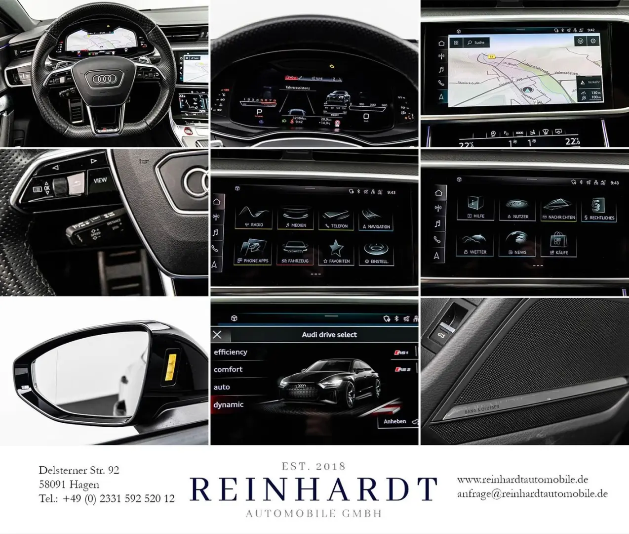 RS7 SPORTBACK ALL-BLACK 22Z. ACC HuD PANO 280KMH