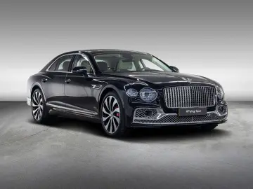 Flying Spur V8 Azure  Piano Linen Veneer Rotatin