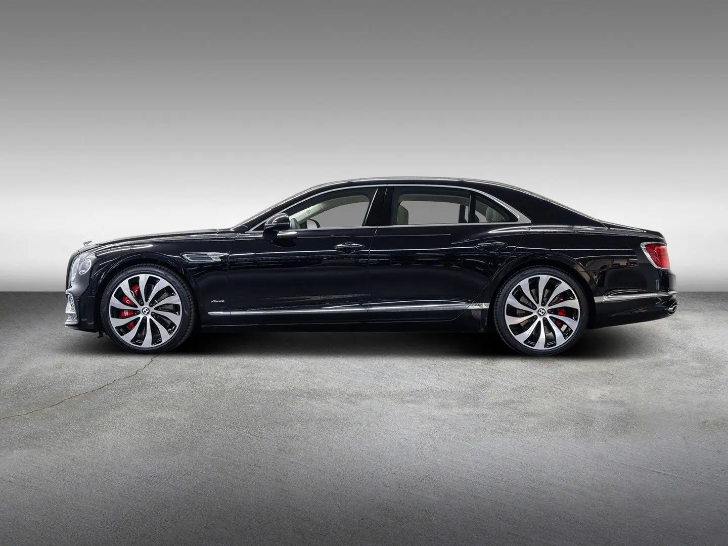 Flying Spur V8 Azure  Piano Linen Veneer Rotatin