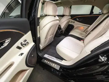 Flying Spur V8 Azure  Piano Linen Veneer Rotatin