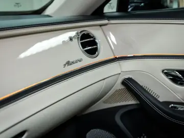 Flying Spur V8 Azure  Piano Linen Veneer Rotatin
