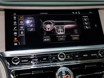 Flying Spur V8 Azure  Piano Linen Veneer Rotatin