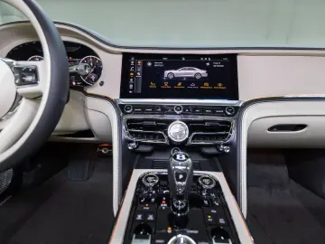 Flying Spur V8 Azure  Piano Linen Veneer Rotatin