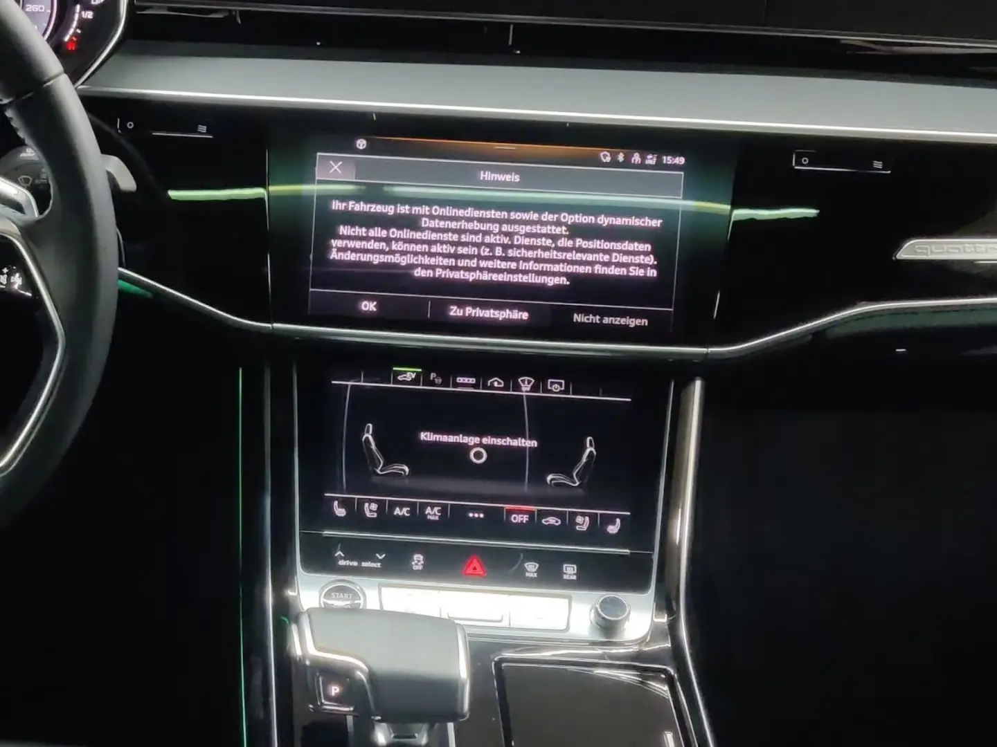 Audi A8 60 de TFSI-uri și patru BetterVision