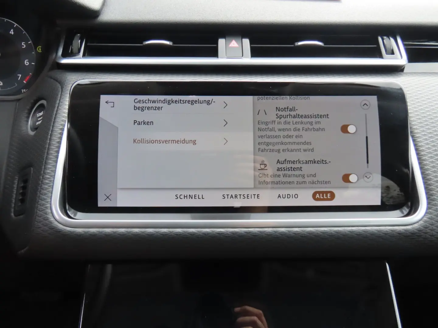 Range Rover Velar Leder Memory Ambiente