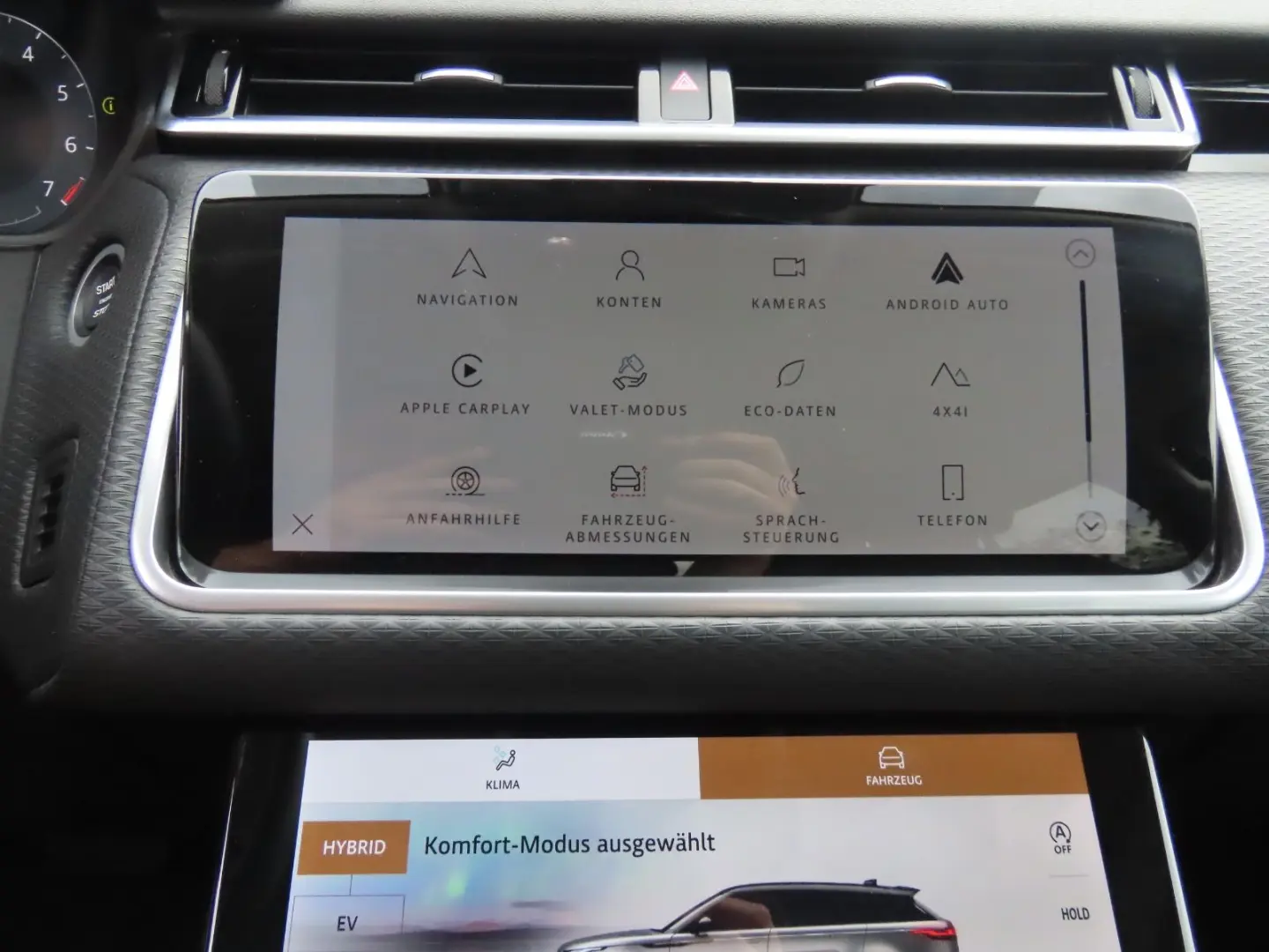 Range Rover Velar Leder Memory Ambiente