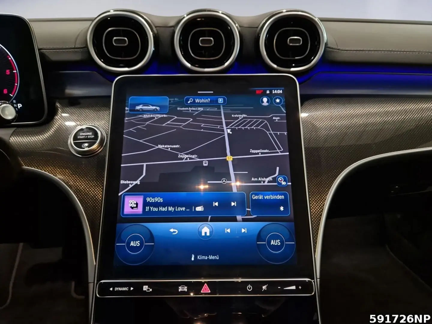 C 200 d AMG Kamera Sound LED Ambiente Smartphone