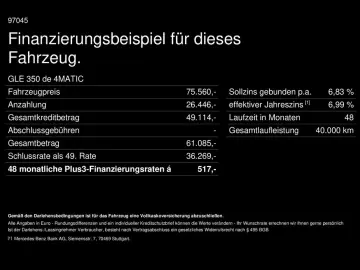 GLE 350 de 4M AMG Airmatic Pano Burmester AHK