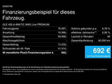 GLE 450 d 4M AMG-PREM AIRMATIC FAP PANO AHK MEMO