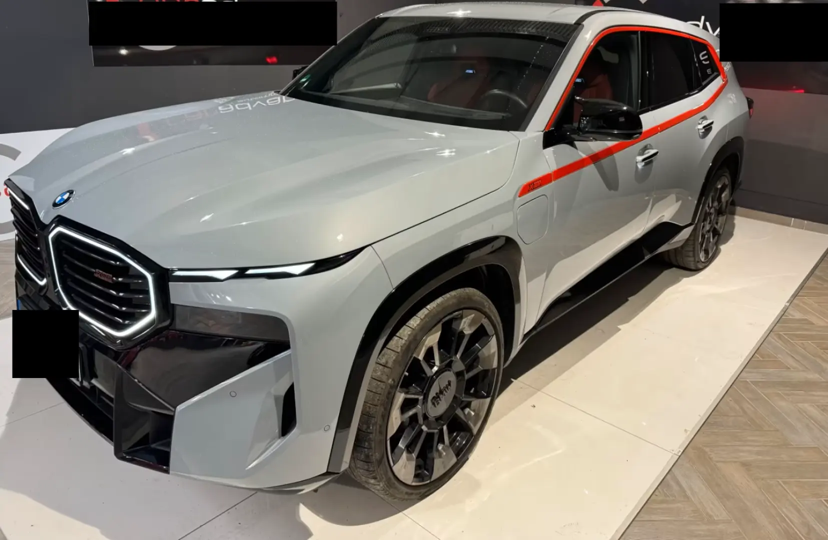 BMW XM Etichetă VMAX Alb-negru 23