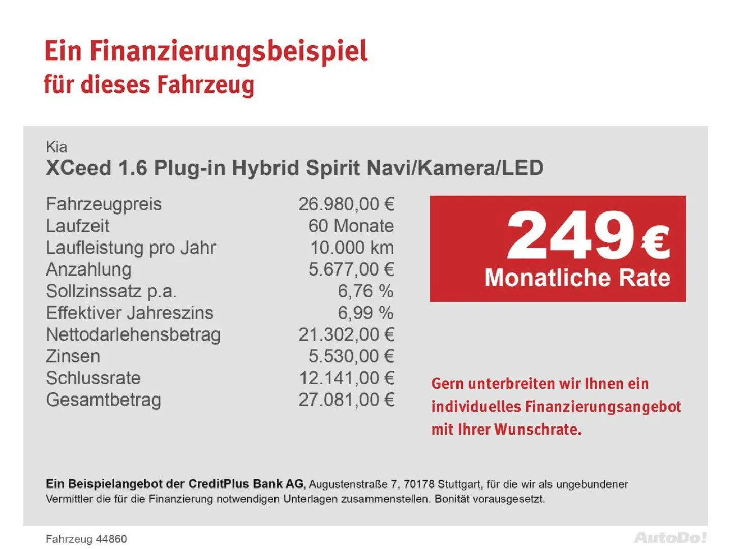 XCeed 1.6 Plug-in Hybrid Spirit Navi Kamera LED