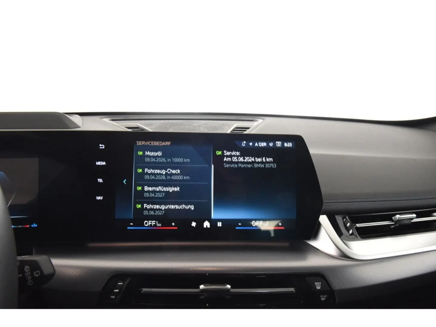 X1 xDrive 20d Head-Up-Display Sonnenschutzvergla