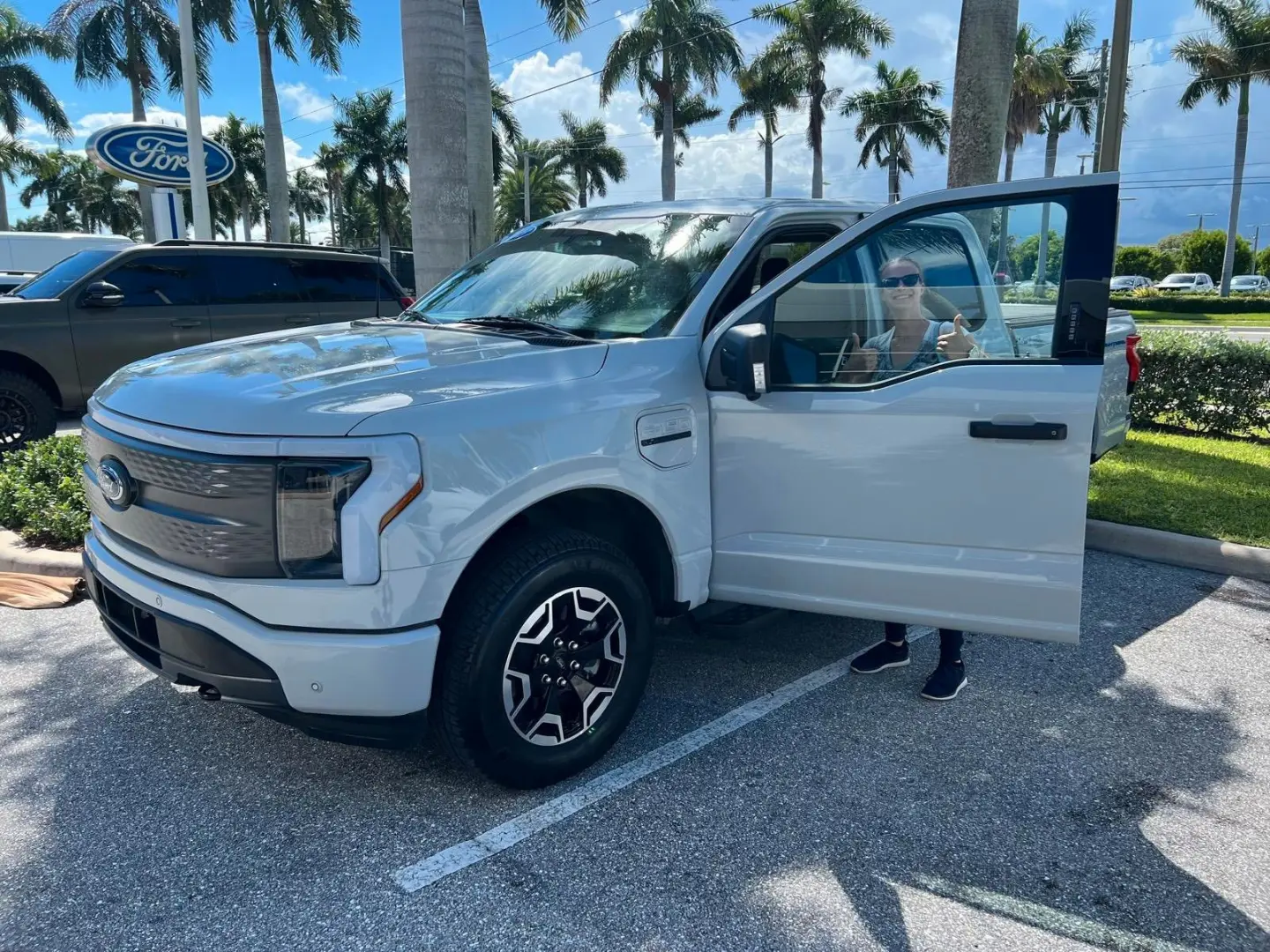 F 150 Lightning SXT AWD Elektro 2023 hellgrau