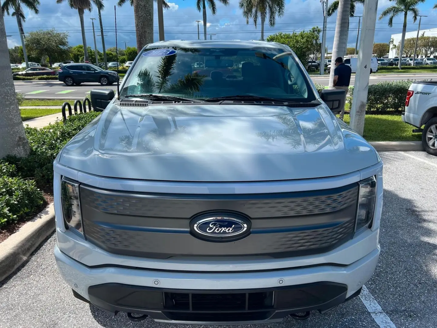 F 150 Lightning SXT AWD Elektro 2023 hellgrau