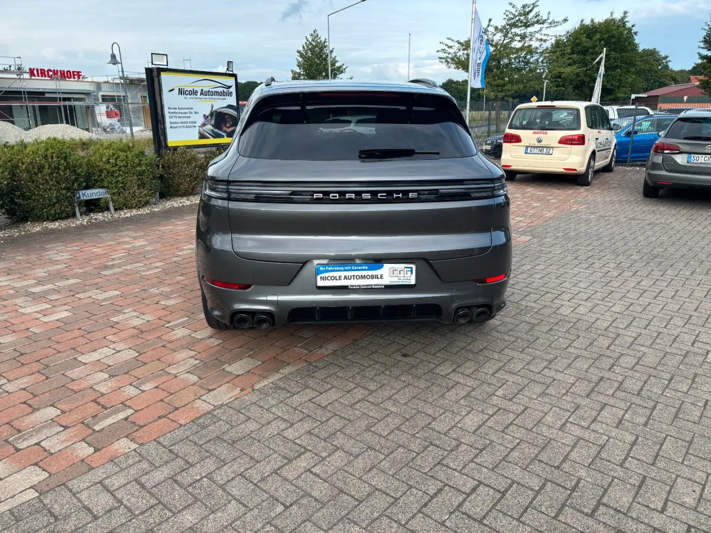 Cayenne S E-Hybrid Hinterachs Lenk Beif Display