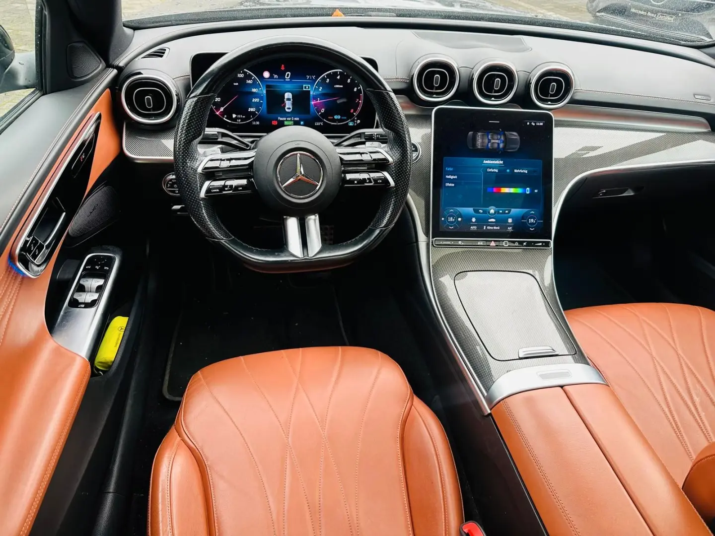 C 180 3 AMG SPORTPAKET NIGHT PANO LEDER BRAUN 1H