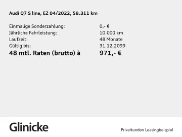 Q7 50 TDI qu. S line LED B&O Pano Kamera AHK