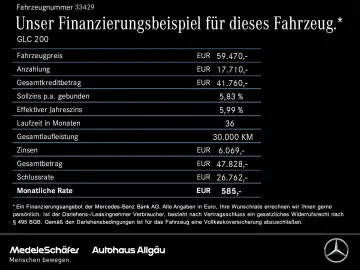 GLC 200 4M Coupé AMG Night 20'' AHK LED Kam Ambi
