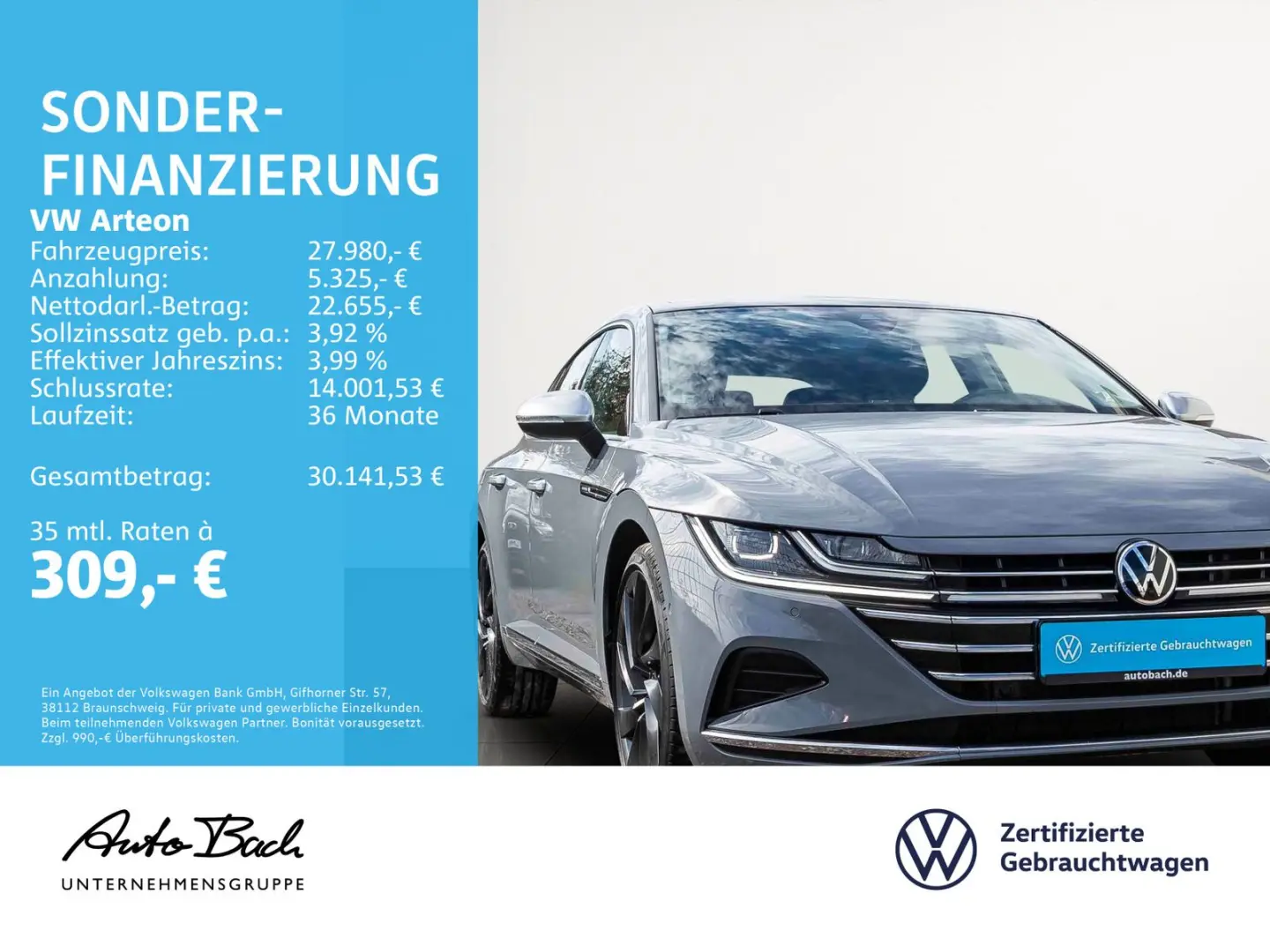 Arteon 2.0 TSI Elegance DSG Navi LED Panorama Di