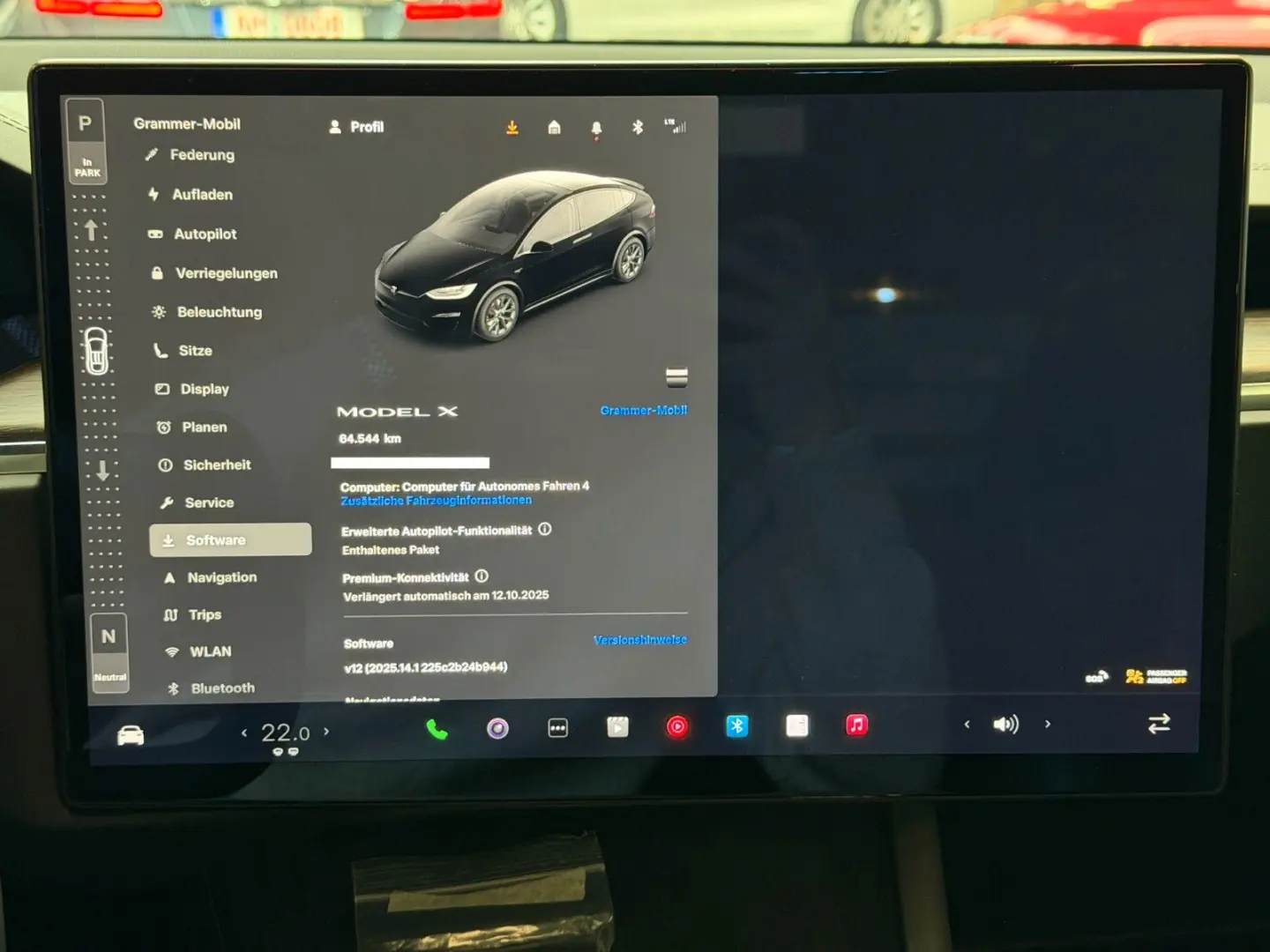 MODEL X PALLADIUM  ENHANCED AP   6SEATER