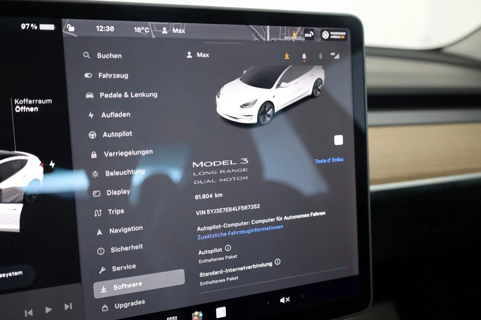 Model 3 Long Range Dual AWD ACC 360Kam. Panorama