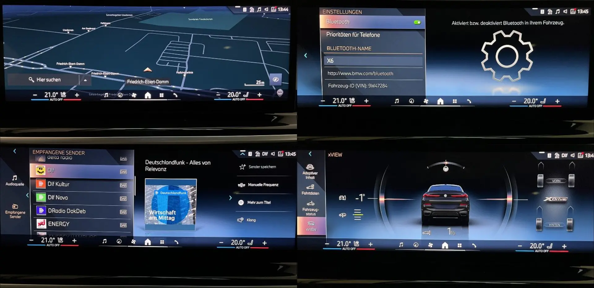 X6 40d M-PAKET-PRO HUD SOFT MASAG LUFT LASER H&K