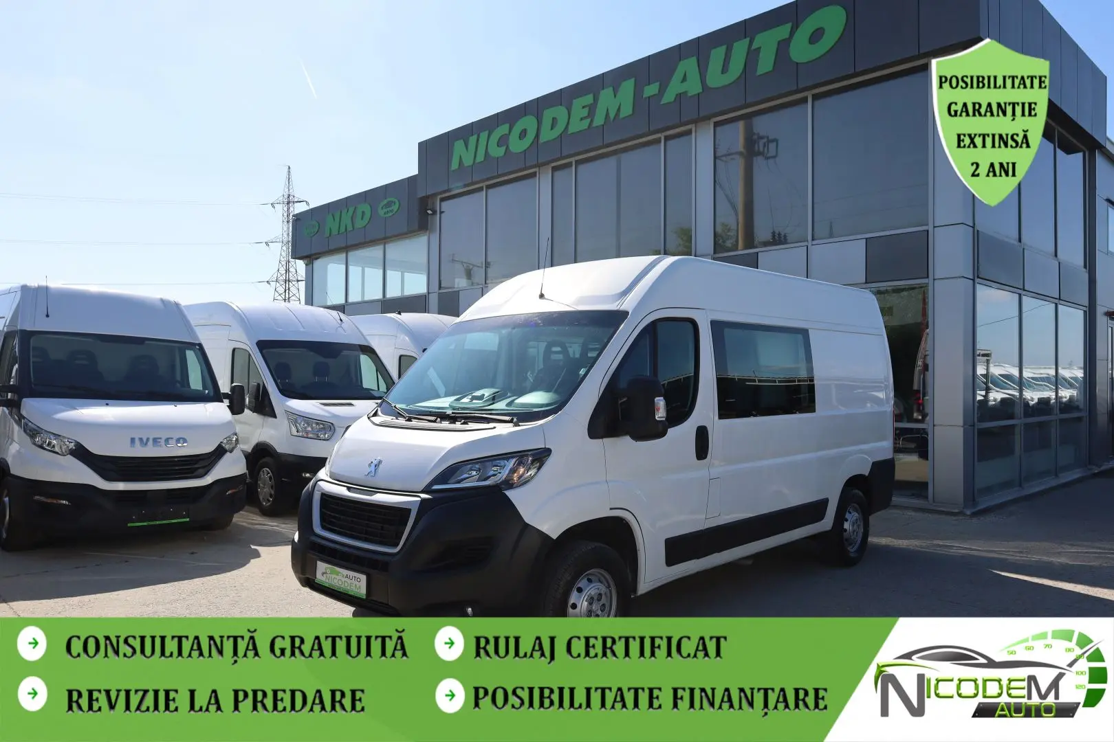 Peugeot Boxer 2.0 130 HP L2H2 cu 7 locuri