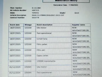 RAV4 - GARANTIE 10 ANI - FARA ACCIDENTE