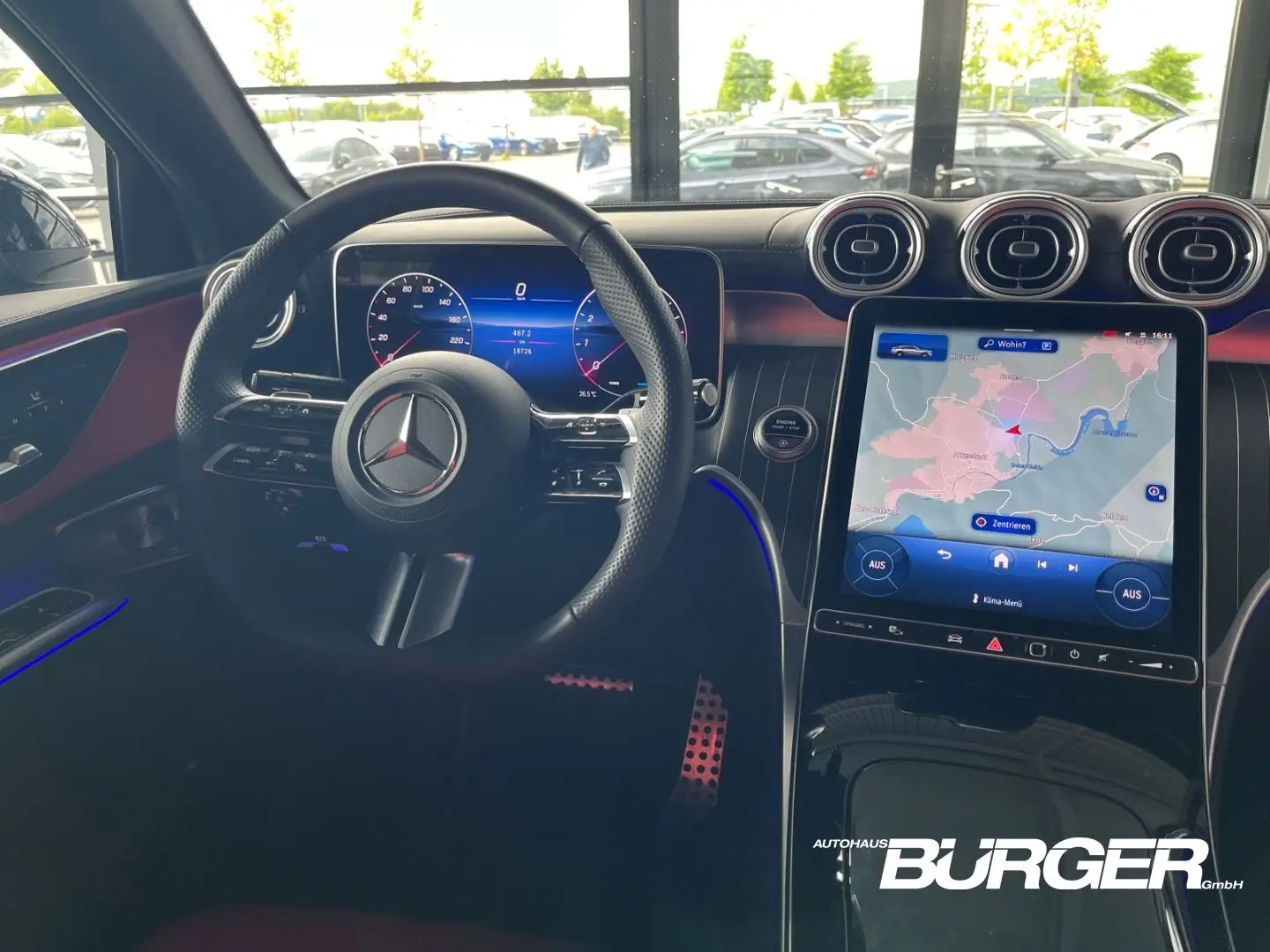 GLC 300 4M AMG AHK Pano 360  Multibeam ACC Leder