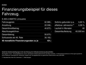 S 400 d 4M AMG Standheizung Pano Burmester 360 K