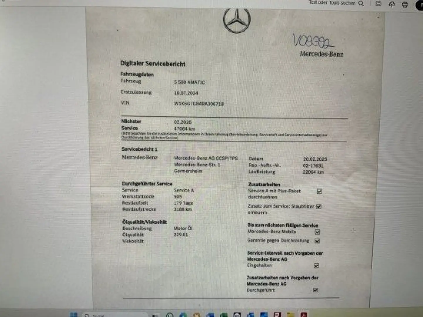 S 580 AMG Line  4Matic Limousine lang