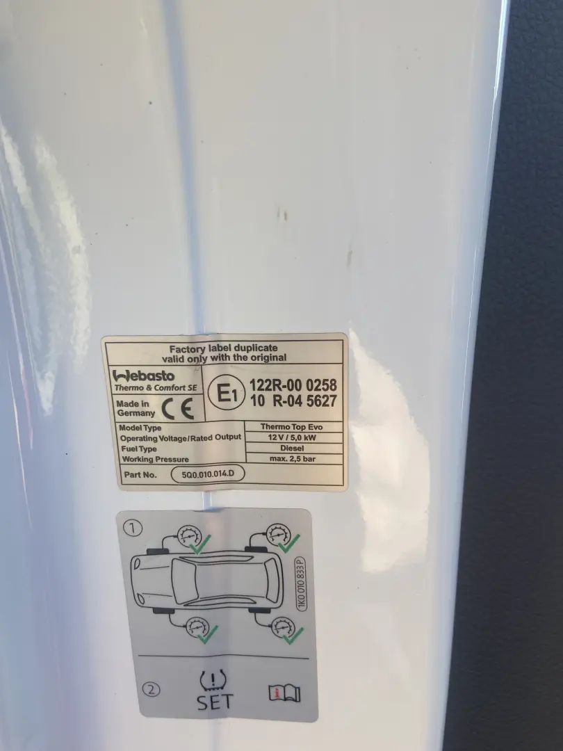 VW TRANSPORTER T6.1  2 usi culisante  webasto  AC