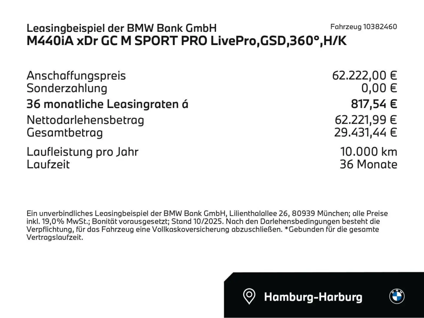 M440iA xDr GC M SPORT PRO LivePro GSD 360  H K