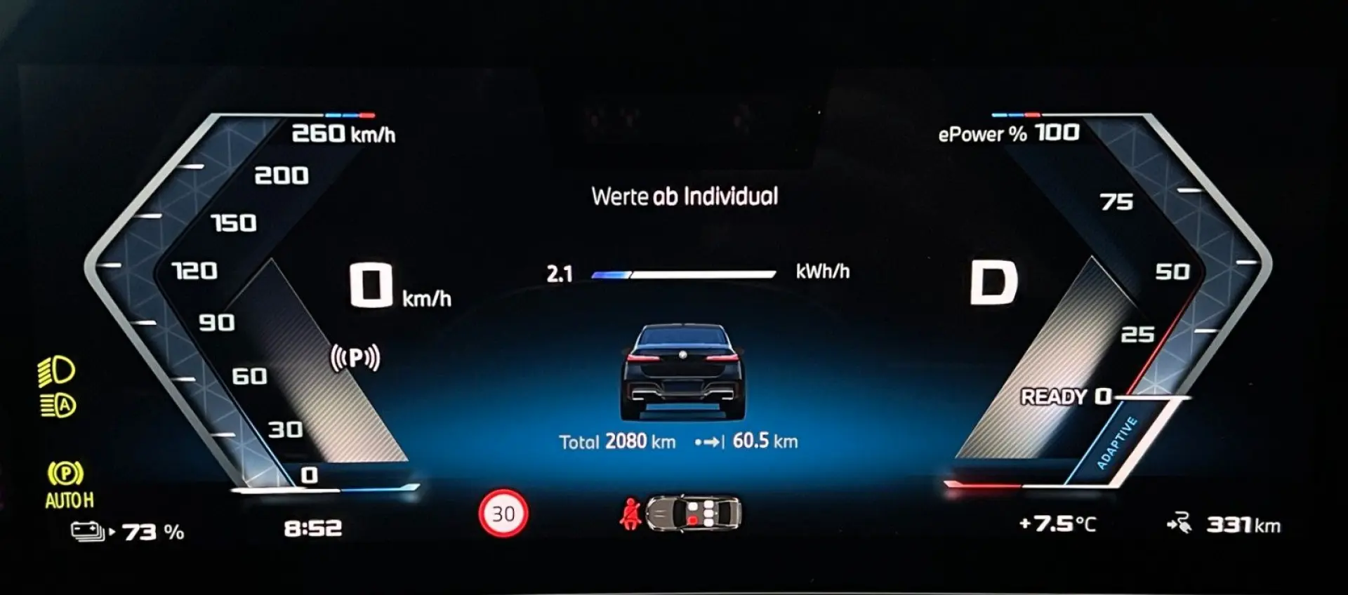 i7 xDrive M70 Integral Pano Sky TV B&W Sitzbelüf