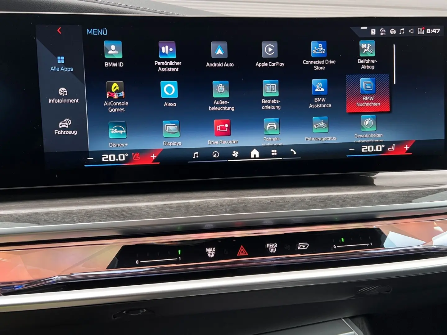 i7 xDrive M70 Integral Pano Sky TV B&W Sitzbelüf