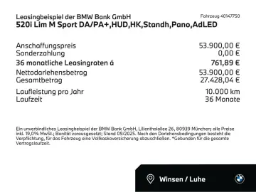 520i Lim M Sport DA PA  HUD HK Standh Pano AdLED