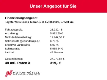 Yaris Cross 1.5 VVT-iE Hybrid TEAM D ACC LED NAV