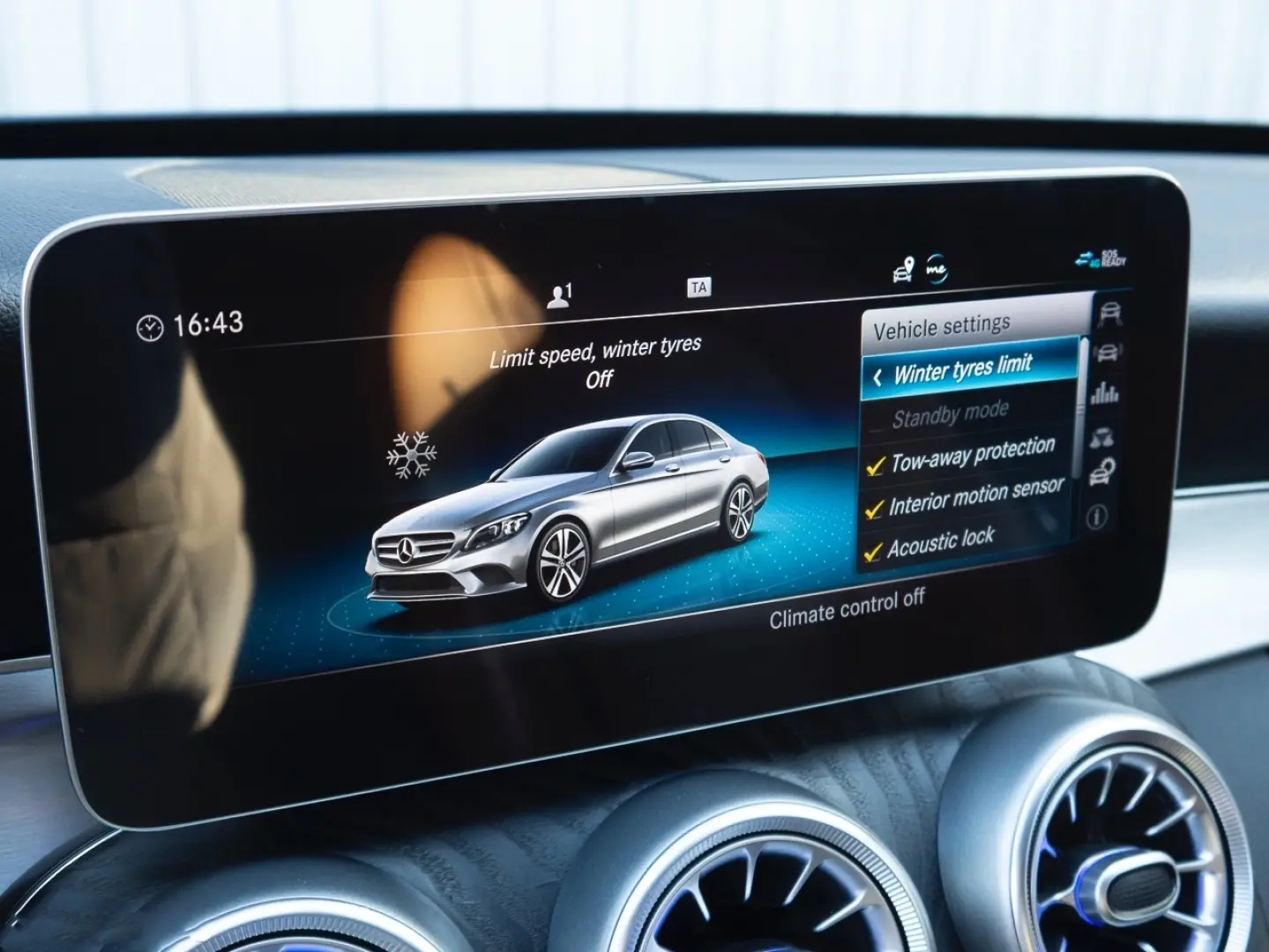 Mercedes C180d Camera Încălzire Bluetooth Moduri condus