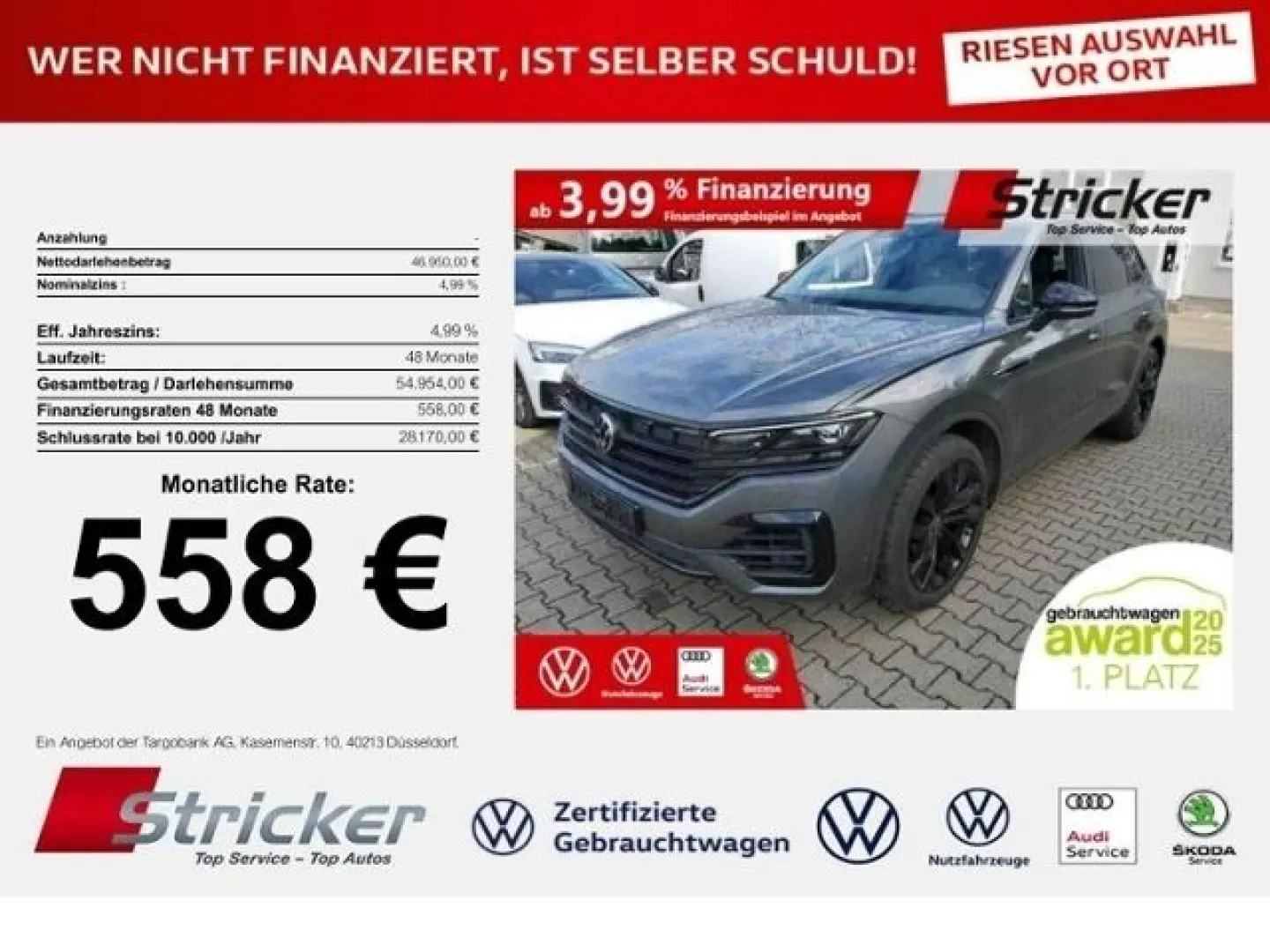 Touareg R-Line Black Style  3.0TSI 558 -ohne Anz