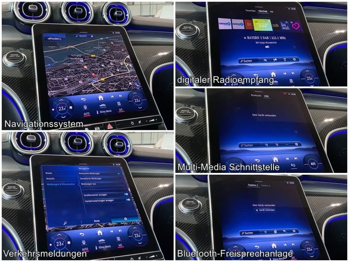 C 300e AMG MBUX DigiLight Carbon Memory DTR 360